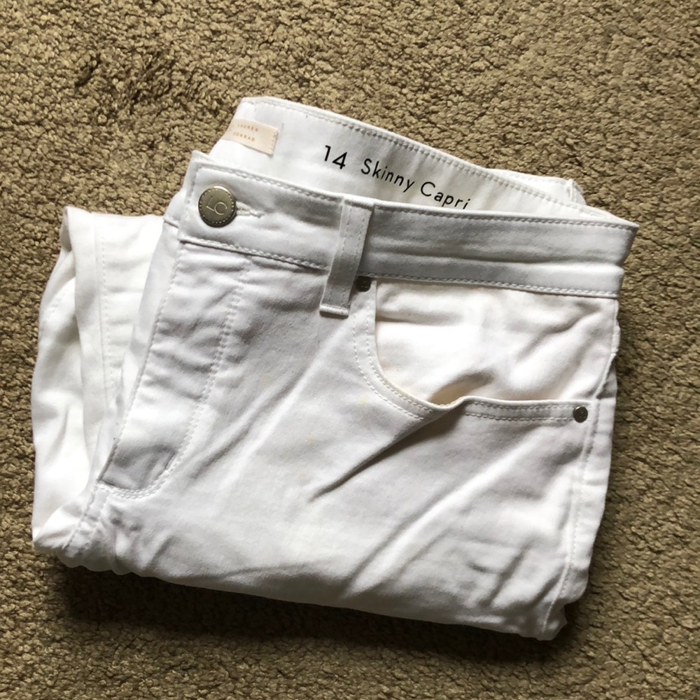 Lauren Conrad White Skinny Capri